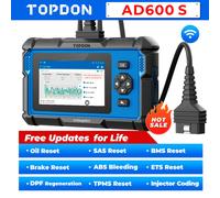 TOPDON OBD2 Code Reader Scanner ArtiDiag600S, 9 Reset Service for Oil/BMS/ABS/SAS/EPB/DPF/TPMS/Throttle/Injector Coding, ABS/SRS/Engine/Transmission Car diagnostic tool, Free Lifetime Upgrade