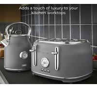 NEW Tower Renaissance Grey Kettle & 4 Slice Toaster Matching Kitchen Set