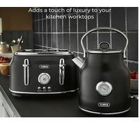 NEW Tower Renaissance Kettle & 4 Slice Toaster Matching Kitchen Set in Black.
