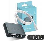 NEW TP-Link EH310 Ethernet Splitter, 1 to 3 Gigabit Network Switch,1000Mbps High-Speed Ethernet Switch,Plug and Play,LAN RJ45 Internet Splitter with Ethernet/USB Cable for Router, Laptop/PC, TV, Xbox