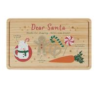 New Treats for Santa Christmas Eve Board with Space for Something to Drink, Something to Eat, and A Carrot for his Hard-Working Reindeers, Leave Out an Extra Special Treat for Santa Claus