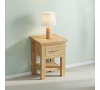 New Trinity Lamp Table - 1 Drawer - Natural Oak