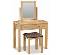 New Trinity Natural Oak Dressing Table Set