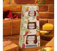 New Trio of Chutneys Selection 3x Jars Hot & Spicy Tomato Chunky Onion Mixed Fruit Vegetable Preserves Ideal for Cheese Boards Snacks Cooking Gifting