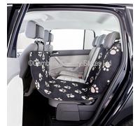 Trixie Protective Car Seat Cover Also for Front Seat Black/Beige Paw Print - 0.65 × 1.45 m