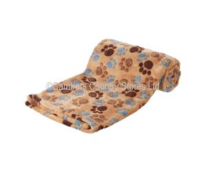 NEW Trixie Laslo Paw Print Soft Fleece Blanket For Dogs Cats & Pets Size Choice
