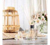 New Tropical Diffuser 100ml,Fruity Coconut, Jasmine, Pineapple & Vanilla Scent, Includes Wooden Reeds, Long-Lasting Home Fragrance in a Stylish Glass Vessel, Perfect for Refreshing Any Room-M97