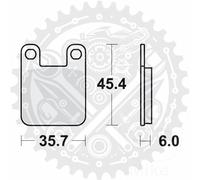 TRW Automotive AfterMarket MCB535EC Motorcycle Brake Pad, silber