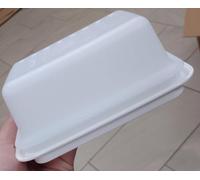 New Tupperware Impressions White Butter Dish, Plastic, 16.5 x 11.0 x 7.0 cm