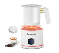 New Type Milk Frother Automatic Milk Steamer, 4 in 1 Milk Coffee Warmer Machine, Detachable Capacity Stainless Steel Cup 430ml, Quietly Operation Fitting for Home Office Coffee Shop Use