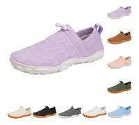 New UK 4.5 Unisex Knit Barefoot Wide Outdoor Shoes Womens Mens Non-Slip Minimalist Running Sneakers Comfortable Slippers Walking Gym Shoes Beach Water Shoe Gift Footwear Purple