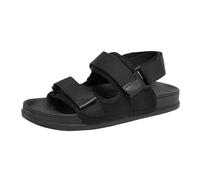 New UK 6.5 Diabetic Sandals Sandal For Swollen Feet Women Men Extra Wide Fit Summer Slippers With Adjustable Band Ladies Hook & Loop Open Toe Orthopaedic Comfortable Bandage Shoes Gift Footwear Black