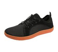 New UK 6.5 Unisex Barefoot Shoes for Men Women Easy Fasterning Wide Toe Box Minimalist Slip On Zero Drop Jogging Sneakers Wide Width Outdoor Trail Running Walking Shoes Breathable Gift Footwear Black
