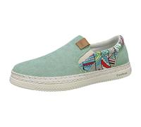 New UK 8 Mens Slip On Canvas Flat Plimsoll Printed Espadrilles Deck Boat Shoes Plimsoles Casual Pumps Trainers Gym Shoes Gift Footwear 002_Green