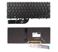 New UK Layout Replacement Backlit Keyboard For Dell Inspiron 2-in-1 15-7000 7558, 7568, 7347, 7348, Precision 5510, 5520, 5530, 5540 Laptop Black Keyboard Compatible with Dell P/N: N7547 VC22N 0VC22N
