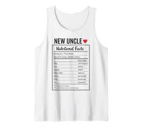 New Uncle Nutritional Facts Baby Reveal Pregnancy News Tank Top