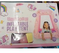 New Unicorn Inflatable Play Tent, Get Ready for Adventures, Spacious, Unicorn-Themed Playhouse is Designed for Kids to Explore, Play, and Learn, Made with Durable, Easy-to-Clean.