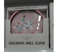 New Unicorn Wall Clock -Pink- Decorative Round Clock for kids bedroom,Kitchen, Office or Bedroom | Stylish Home Décor with Elegant unicorn Design-B01