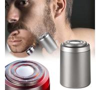 New Unisex Mini Portable Electric Shaver, Multifunctional Capsule Razor for Men & Women (Silver)