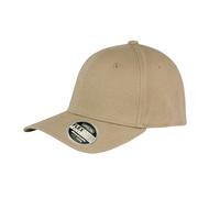 New Unisex Plain Beige Flexible Fit Flex Core Cotton Fitted Baseball Cap