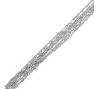 New Unisex Stainles Stell Water-Wave Chain Thin Necklaces 40Cm/45Cm 70Cm Hers Silver Color Gold Jewelry #0116 Fashion Trendy Accessories Creative Gift For Women And Men