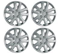 4 x 16 Inch WHEEL TRIMS 16" HUB CAPS HQ ABS Plastic Universal Push-In NRM086