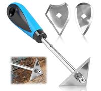 New-Updated Paint Scraper, 3-in-1 Paint Scrapers Tool Set 22cm Wall Scraper | 3 Replaceable Stainless Steel Blade Scraper Tool, Triangle Combination for Removing Paint Walls Rust Adhesive, Metal Surfaces