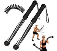 New Upgrade Battle Ropes for Home Gym,Weighted Ropeless Battle Ropes Quiet Cordless Training Rope Fitness Equipment for Women and Men Portable Strength Building for Gym Home Office Outdoors Exercise