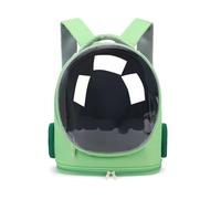 New Upgrade Cat Carrier Backpack, Expandable Pet Carrier with Bubble Window, Ventilation Design, Airline Approved for Small Medium Dogs Cats, Hands-Free Travel for Hiking Camping(B Green)