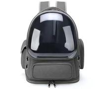 New Upgrade Cat Carrier Backpack, Expandable Pet Carrier with Bubble Window, Ventilation Design, Airline Approved for Small Medium Dogs Cats, Hands-Free Travel for Hiking Camping(C Grey)