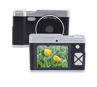 New Upgrade Digital Camera, HD 1080P Camera, 48MP 8X Zoom Front Rear Dual Lens Multiple Filters Anti Shake Portable Compact Students Camera for Daily Travel (Black)