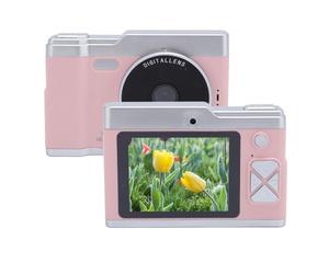 New Upgrade Digital Camera, HD 1080P Camera, 48MP 8X Zoom Front Rear Dual Lens Multiple Filters Anti Shake Portable Compact Students Camera for Daily Travel (cherry)