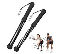 New Upgrade Second-Generation Weighted Ropeless Battle Ropes for Home Gym,Quiet Cordless Training Rope Fitness Equipment for Women and Men,Portable Cordless Battle Rope for Home&Outdoors,2PCS(black)