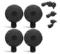 (New Upgrade) Security Camera Junction Box,Universal IP Camera Mount,Security Camera Bracket Outdoor,Metal Aluminum Waterproof Security Camera Mount,Blink Camera Mount New Upgrade(4 Packs)