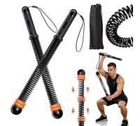 New Upgrade Third-Generation Ropeless Battle Ropes with Adjustable Weights,2 PCS Portable Quiet Cordless Battle Ropes for HIIT & Cardio Full-Body Workout Tool with Non-Slip Spiral Handles