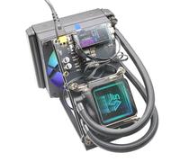 New Upgraded Bitaxe Miner NerdQaxe++ Hydro Rev 6.1 6T 100W BTC Miner 2.4G WiFi 16.5 J/TH Crypto Machine, Quiet Open-Source Mining Machine, High Efficiency for BTC Mining