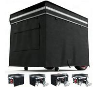 [New Upgraded]Generator Covers While Running, 28"L x 20"W x 20"H Heavy Duty Waterproof Generator Covers for Outside, Compatible with 3000W-5000W Generator, Black