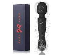 New Upgraded Handheld Electric Cordless Double-Ended Available Shoulder Neck Back Relaxation Tools Portable Wireless Travel Home Work Sports Out Use Relieve Deep Tissue Muscle Pain Fatigue (Black)