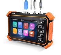 New Upgraded OTDR Optical Fiber Tester, Fiber Network Tester Support Event Map Optical Power Meter OLS(Loss Test) VFL LS(Light Source) Length Ping POE Test, IP Scan RJ45 Network Tools