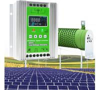 New Upgraded Wind Solar Hybrid Charge Controller, 6000W/8000W/10000W/12000W 12V/24V/48V Auto Distinguish off Grid Mppt Wind Turbine Solar Charge Controller with LCD Screen,12v/24v-12000W