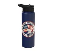 New US Citizen Immigrant Proud New American Stainless Steel Insulated Water Bottle