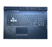 New US Keyboard for ASUS ROG Strix G731/G731G/G731GU/GL731GU/G712L/S7D | Gun God 3 Plus/Magic King 3-8 | 8-Pin Backlit Black Keyboard Palmrest +Touchpad Assembly (V185062DS1, 13N1-9BA0901)