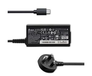 New USB-C AC Adapter Replacement For Dell DP/N: 28YVN, HNWD2, C036Y, 5G53P, 9WD6G, 2CR08, RDYGF Laptop 45W Charger Power Supply Type-C Adaptor 20V 2.25A PSU with UK Power Cord