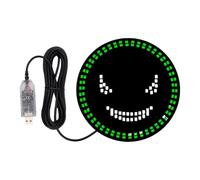 New USB Car Night Decoration Lamp Round Face Expression Essential Face Fashion Devil Son Lamp Lamp Modification S5F5 Fly Car Car