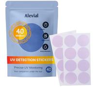 New UV Detection Stickers for Sunscreen Reapply Reminder, Suitable for Kids & Adults, 40 Pack Sticker Patches, Sun Cream Instant Monitoring