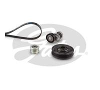 Multi-ribbed V-belt kit with crankshaft pulley K046PK1070 GATES for VW SEAT AUDI