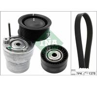 Drive Belt Kit fits SMART FORTWO 9 2014 on M281.910 Set INA 117507306R Quality