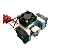 New V6 Metal Hotend Print Head Kit With Super Cooling Fan Duct + V6 Circular Heat Sink + 3010 Cooling Fans Update for Titan UM2 distinctive(Nero,24V)