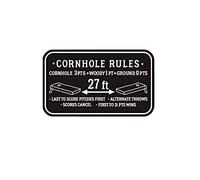 New Valley Warbler Cornhole Quick Reference Rules Sticker Set of 2