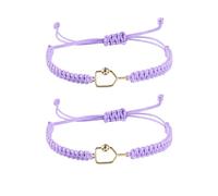 New valley warbler Handmade Pickleball Bracelet, Adjustable Woven Cord, Sports Jewelry Gift, Set of 2, Adjustable, Stone, Created Opal